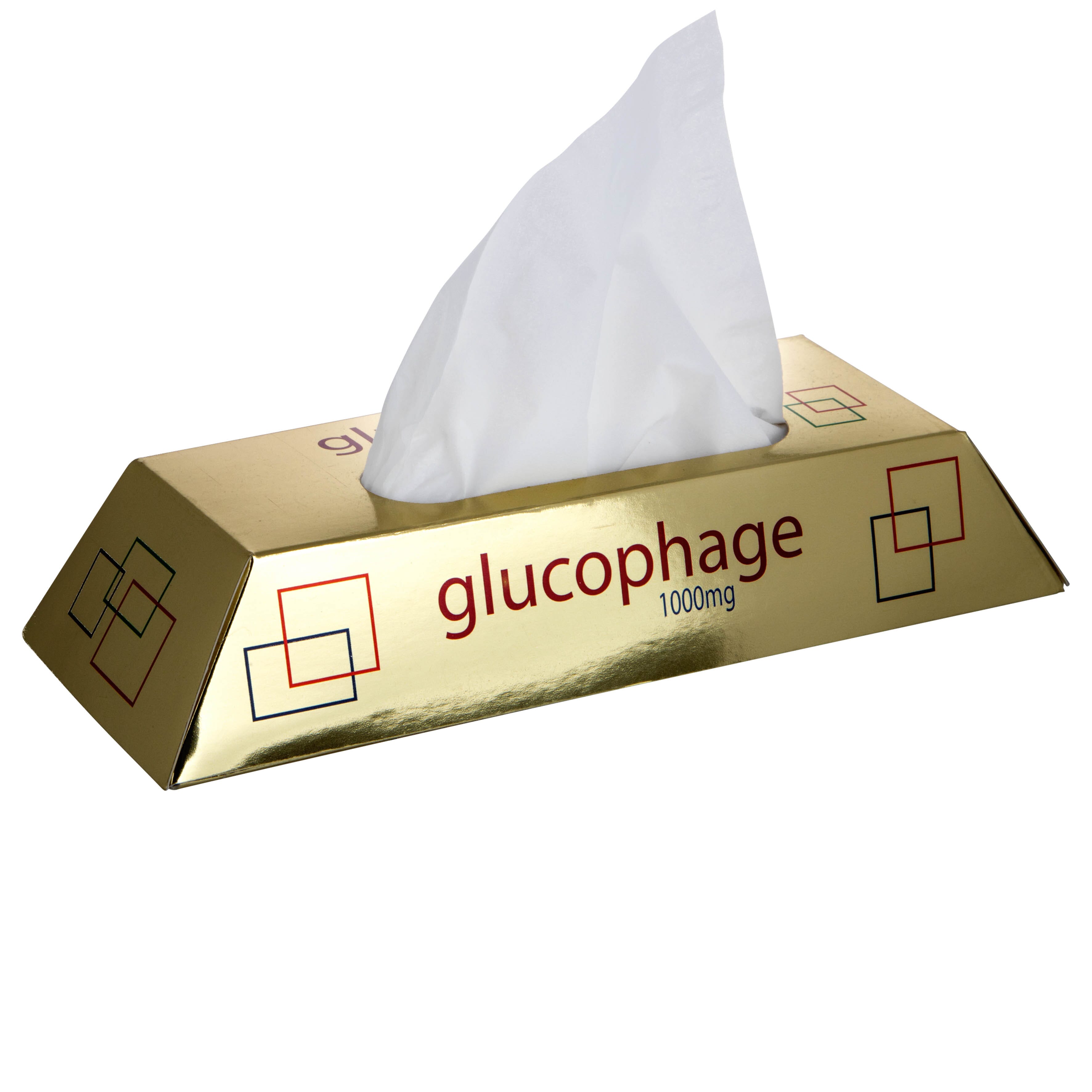 Taschentuchbox Goldbarren, Care Concepts