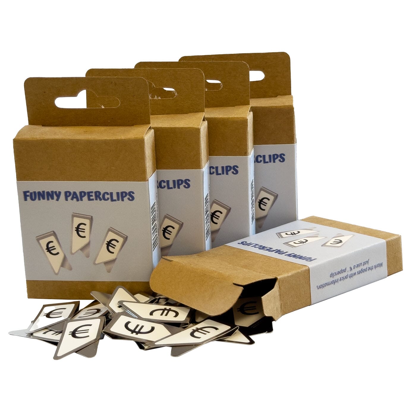 Euro Büroklammer in Blisterverpackung, Clipfactory