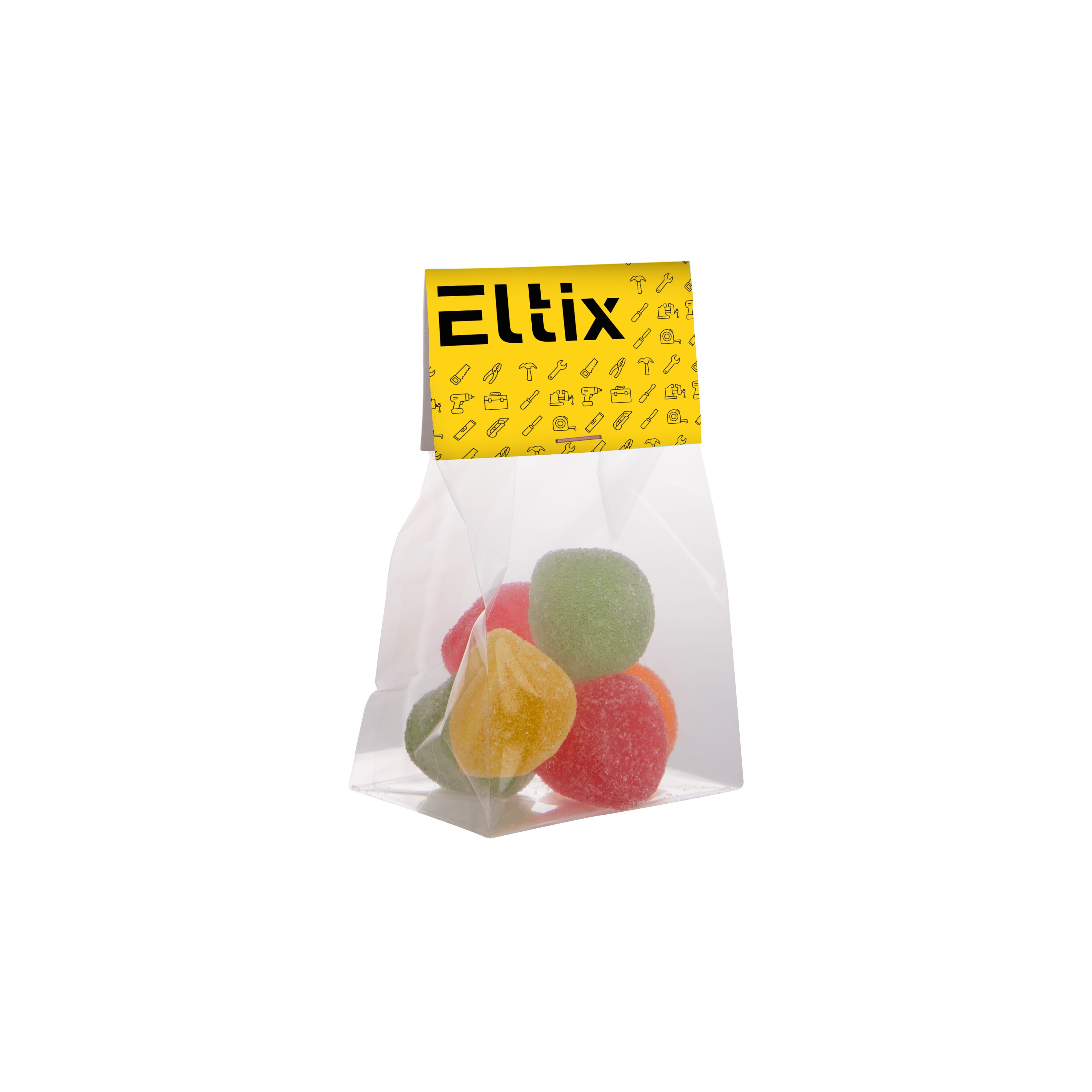 Blockbeutel mit Kopfkarte und 50 g Süssigkeiten, The Peppermint Company