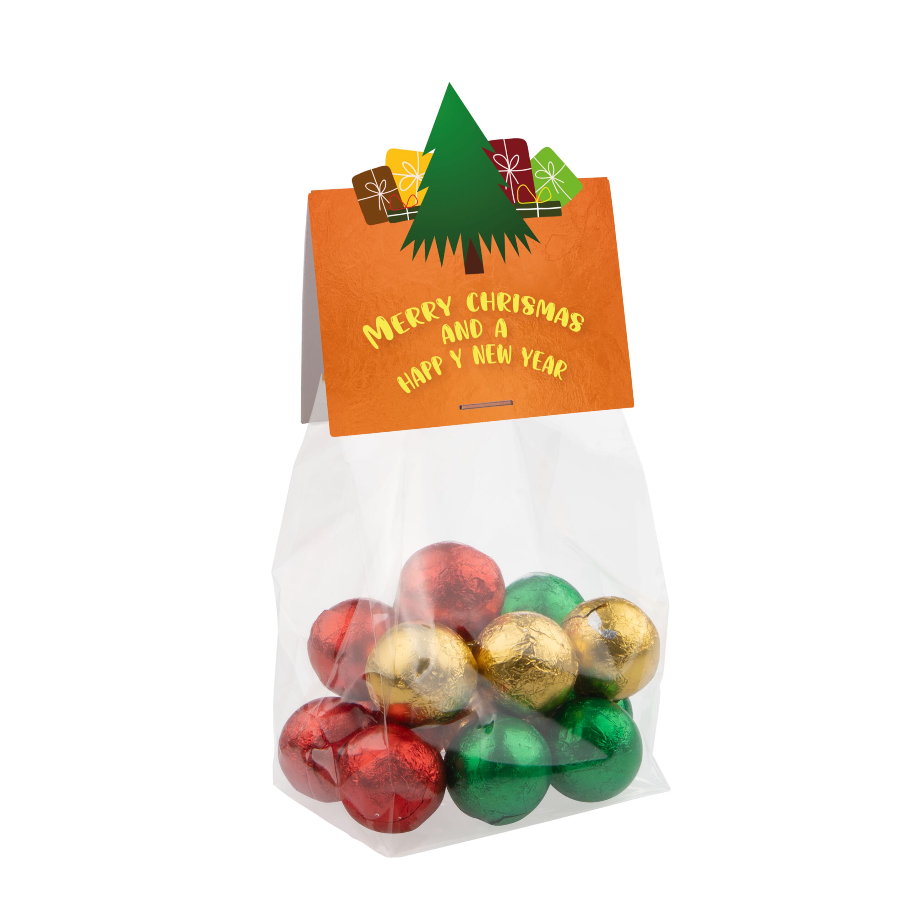 Weihnachten Blockbeutel mit Headerkarte in Ihrer eigenen Form, The Peppermint Company