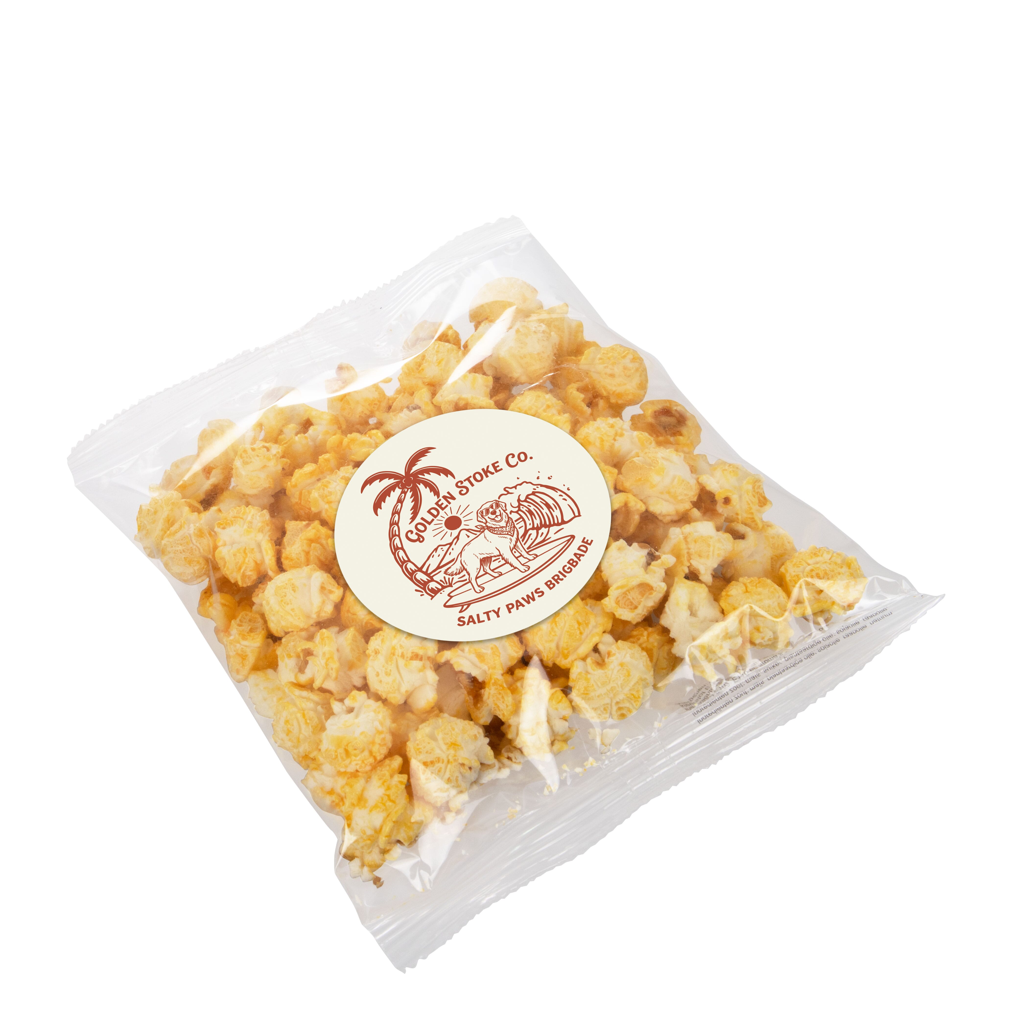 Transparenter Tüte mit salzigem Popcorn, The Peppermint Company