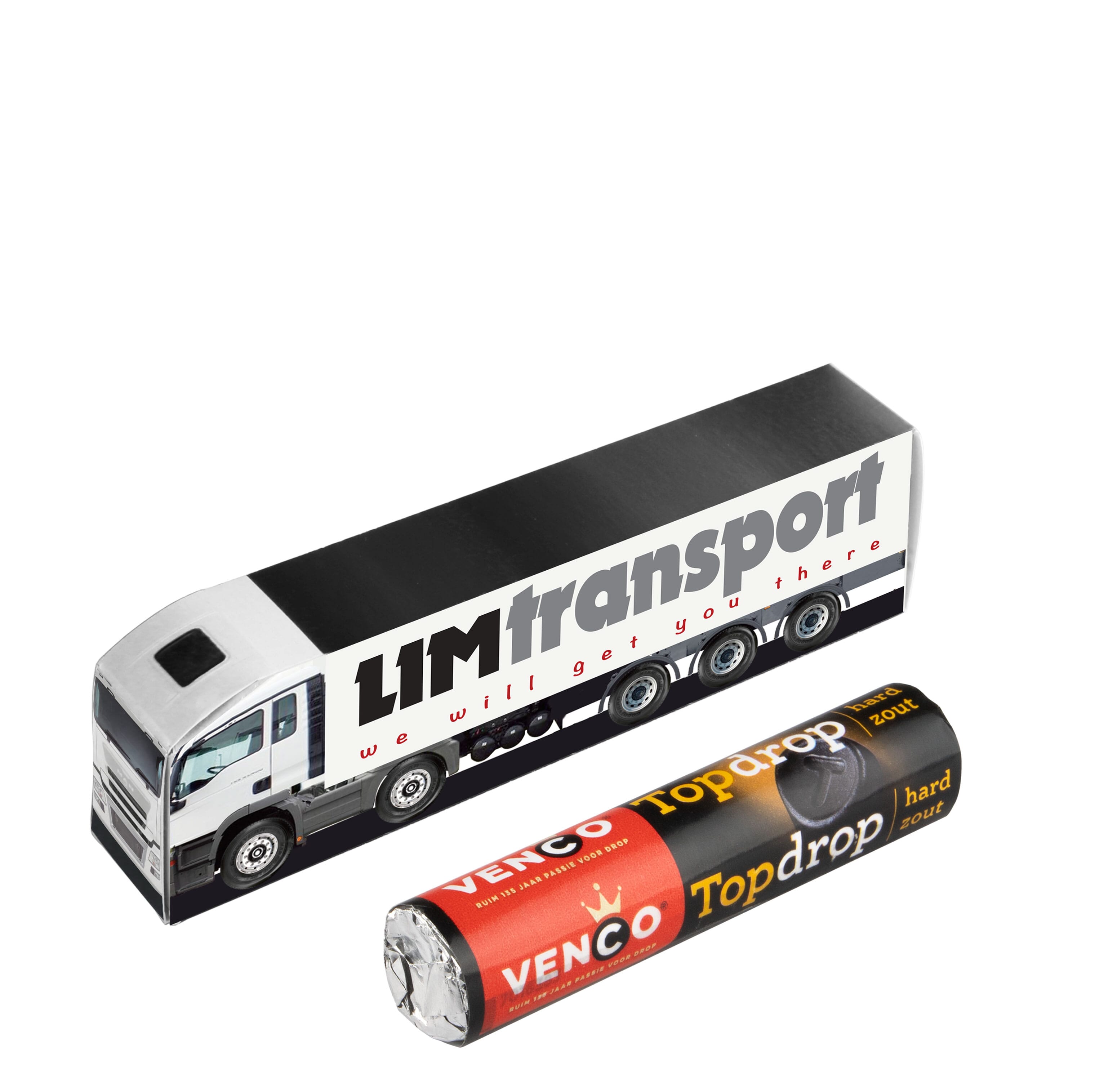 Mini LKW mit einer Rolle Süßigkeiten, The Peppermint Company
