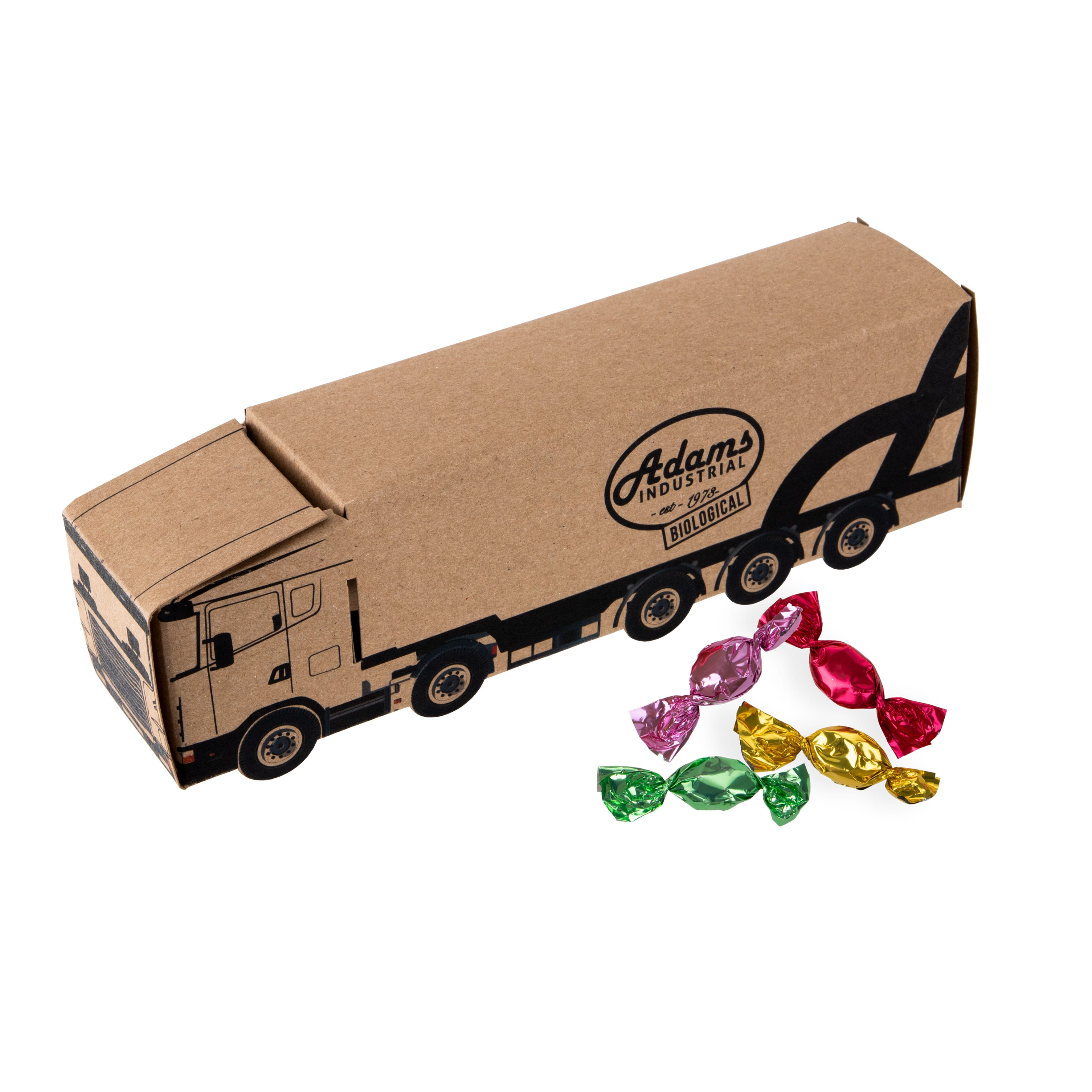 LKW aus Kraftpapier mit Metallic Sweets, The Peppermint Company