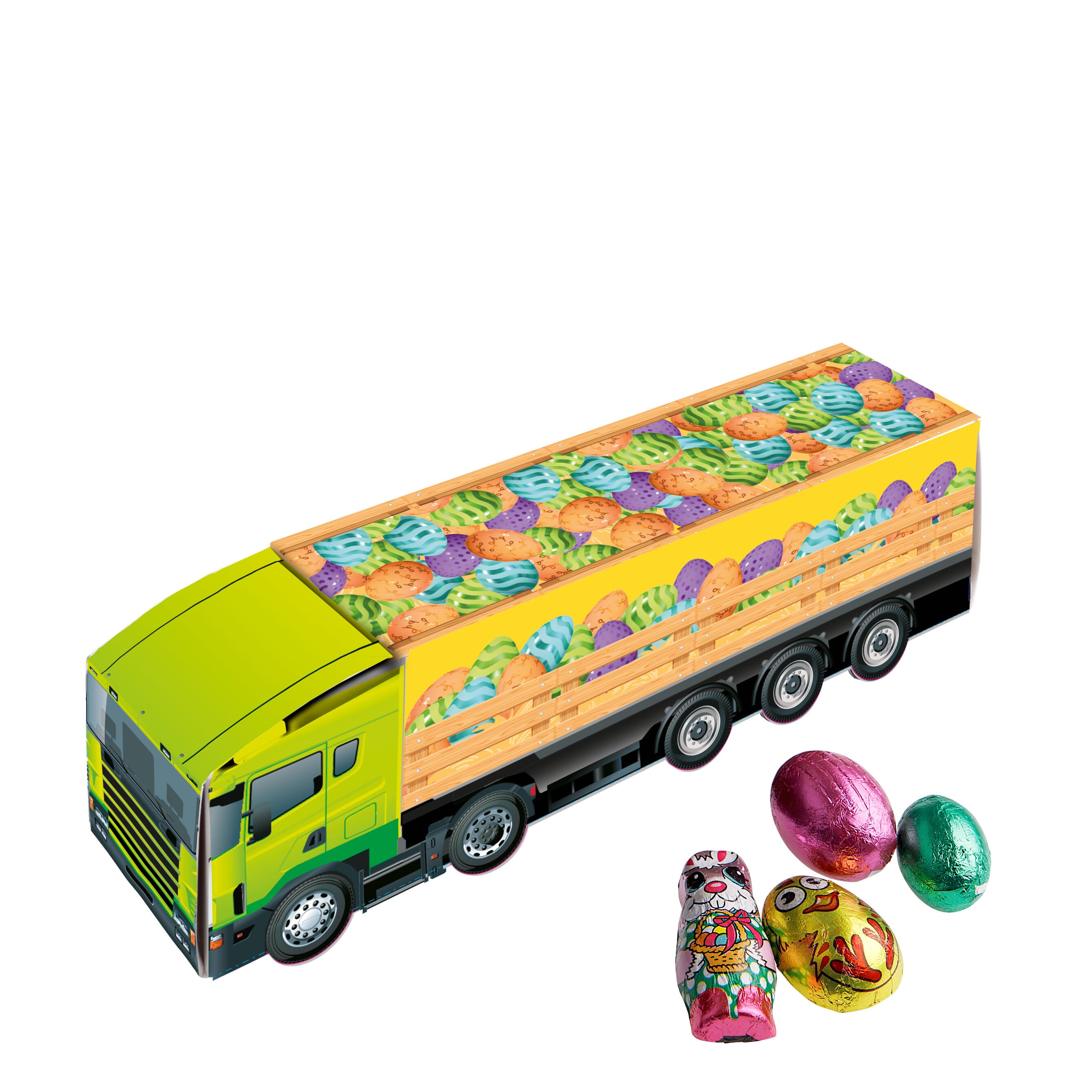Medium Lkw mit Osterschokolade, The Peppermint Company
