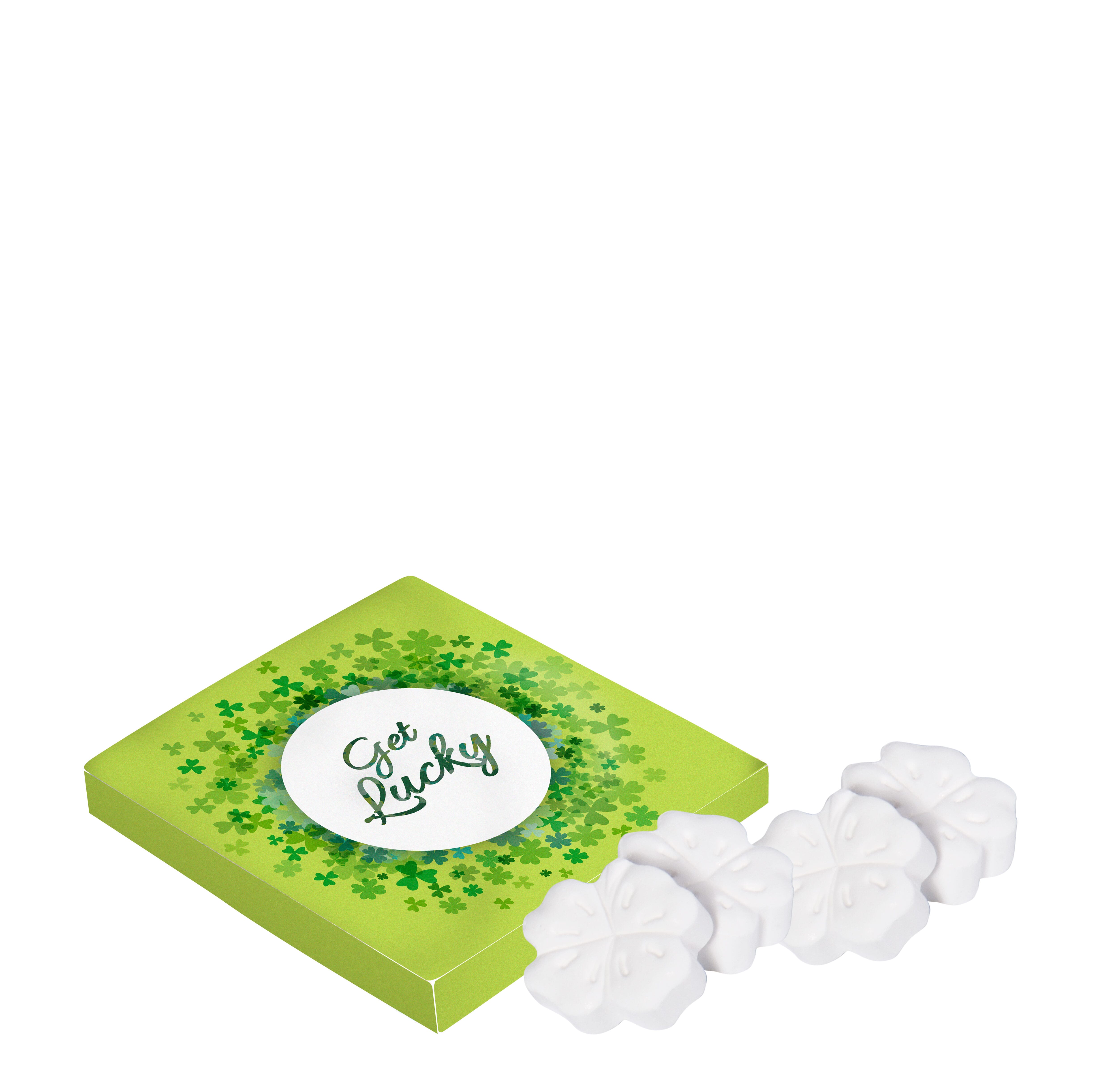 Dose mit 4 Kleeblatt-Pfefferminz, The Peppermint Company