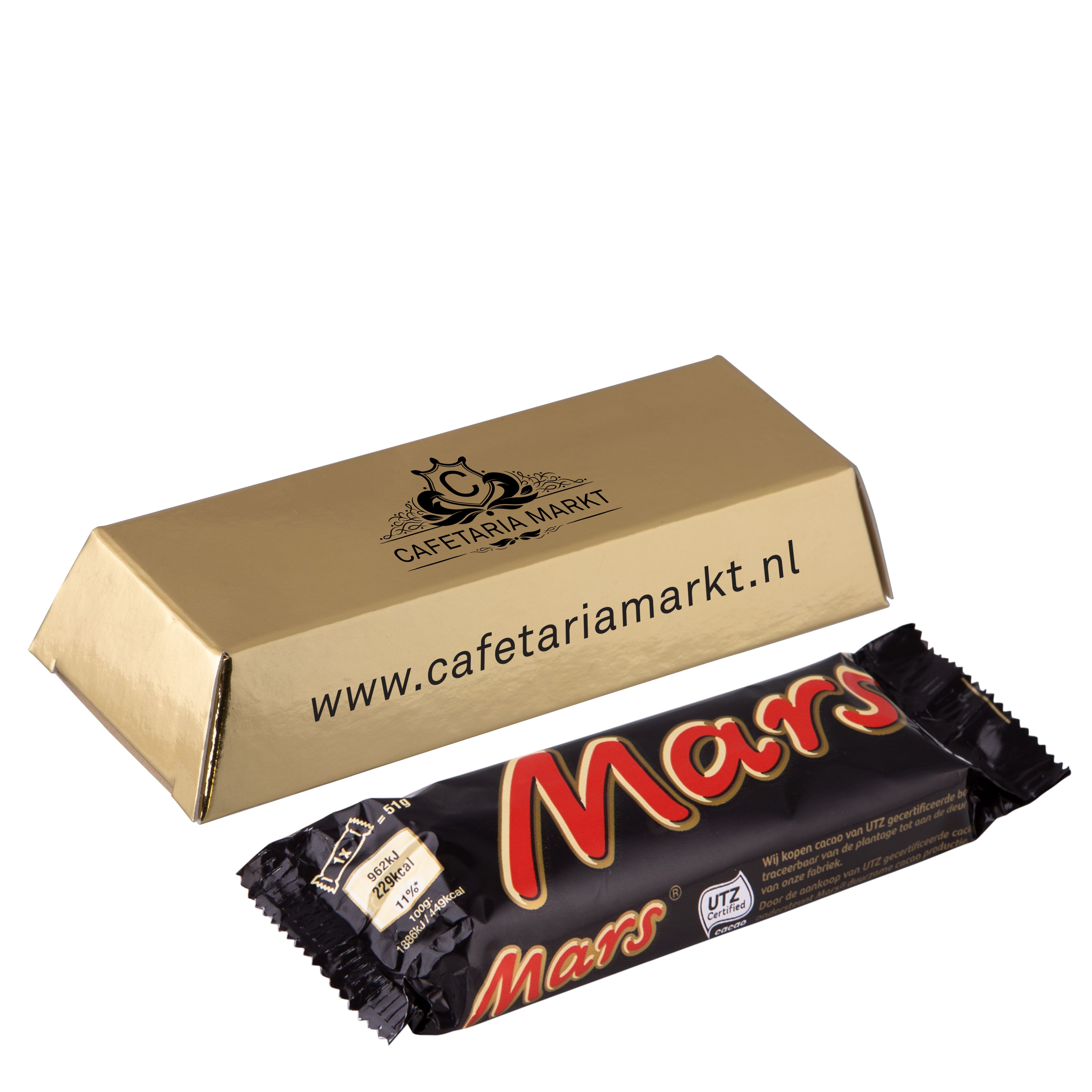 Goldbarren mit Schokoriegel, The Peppermint Company