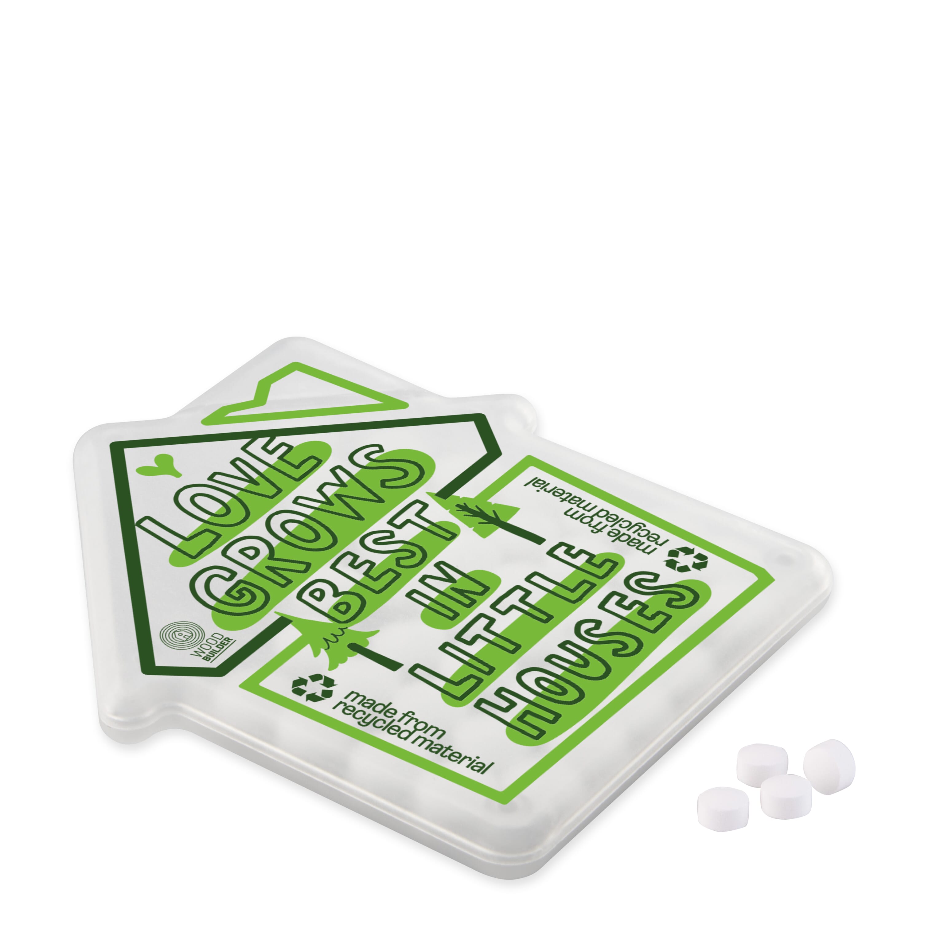 Pfefferminzspender in Form eines Hauses, The Peppermint Company
