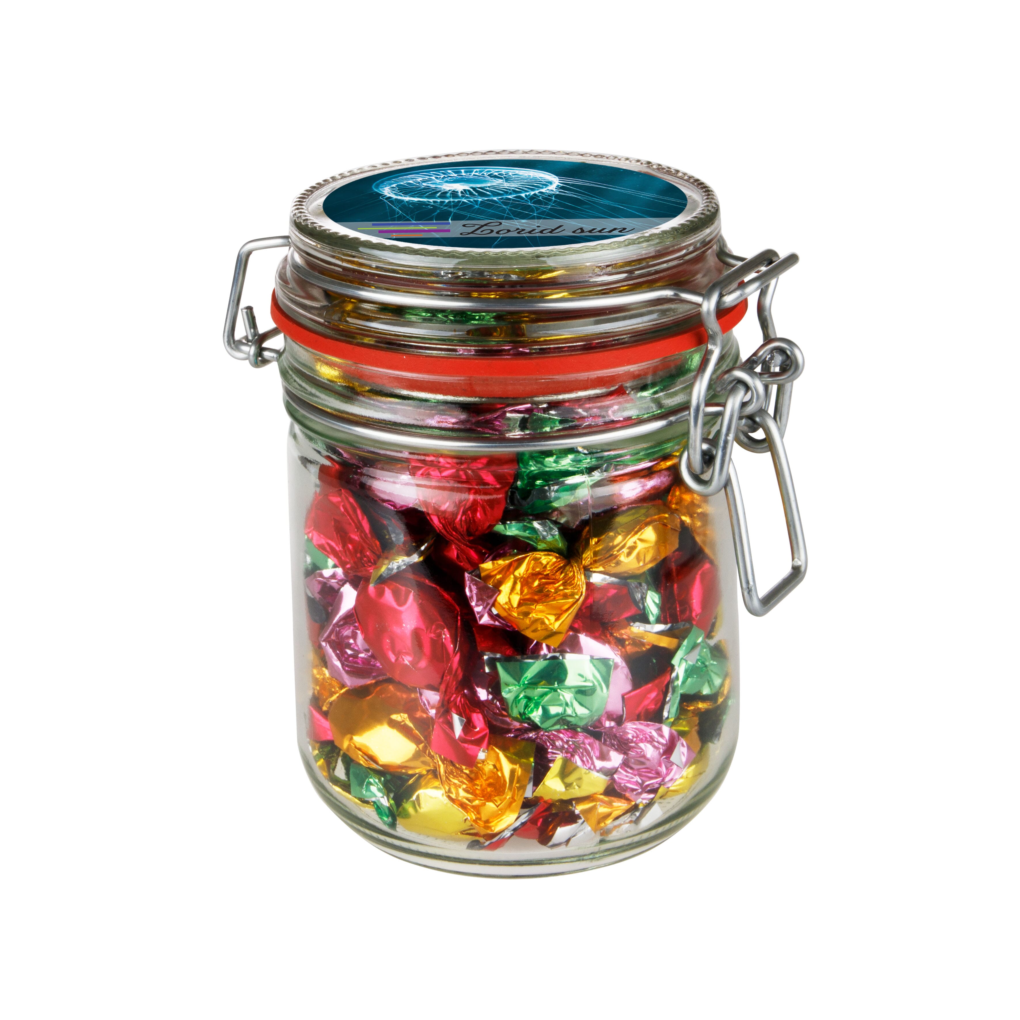 Maxi Weckglas 0,4 Liter, mit Süßigkeiten, The Peppermint Company