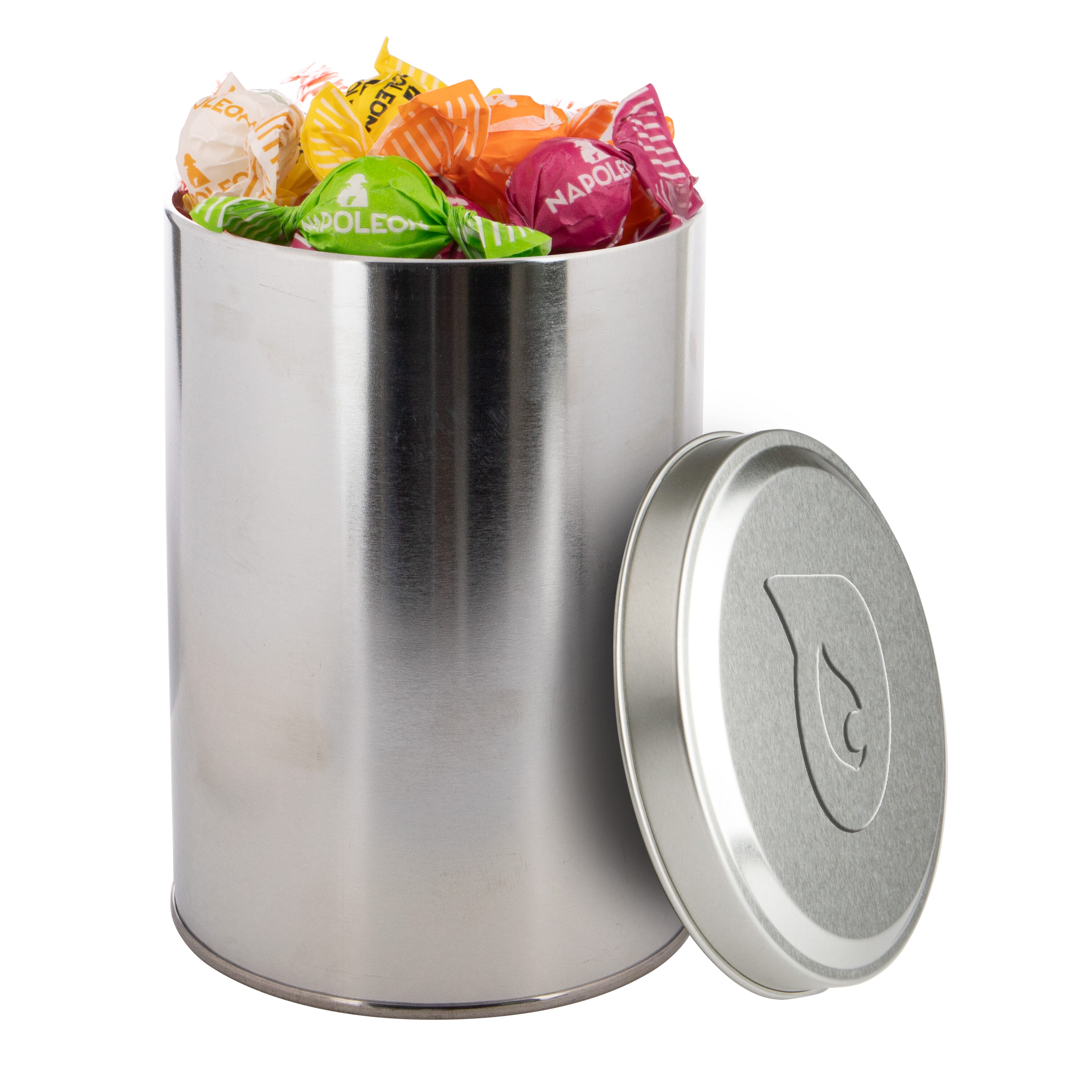 Große Dose geprägt 1,3 L mit Süßigkeiten, The Peppermint Company