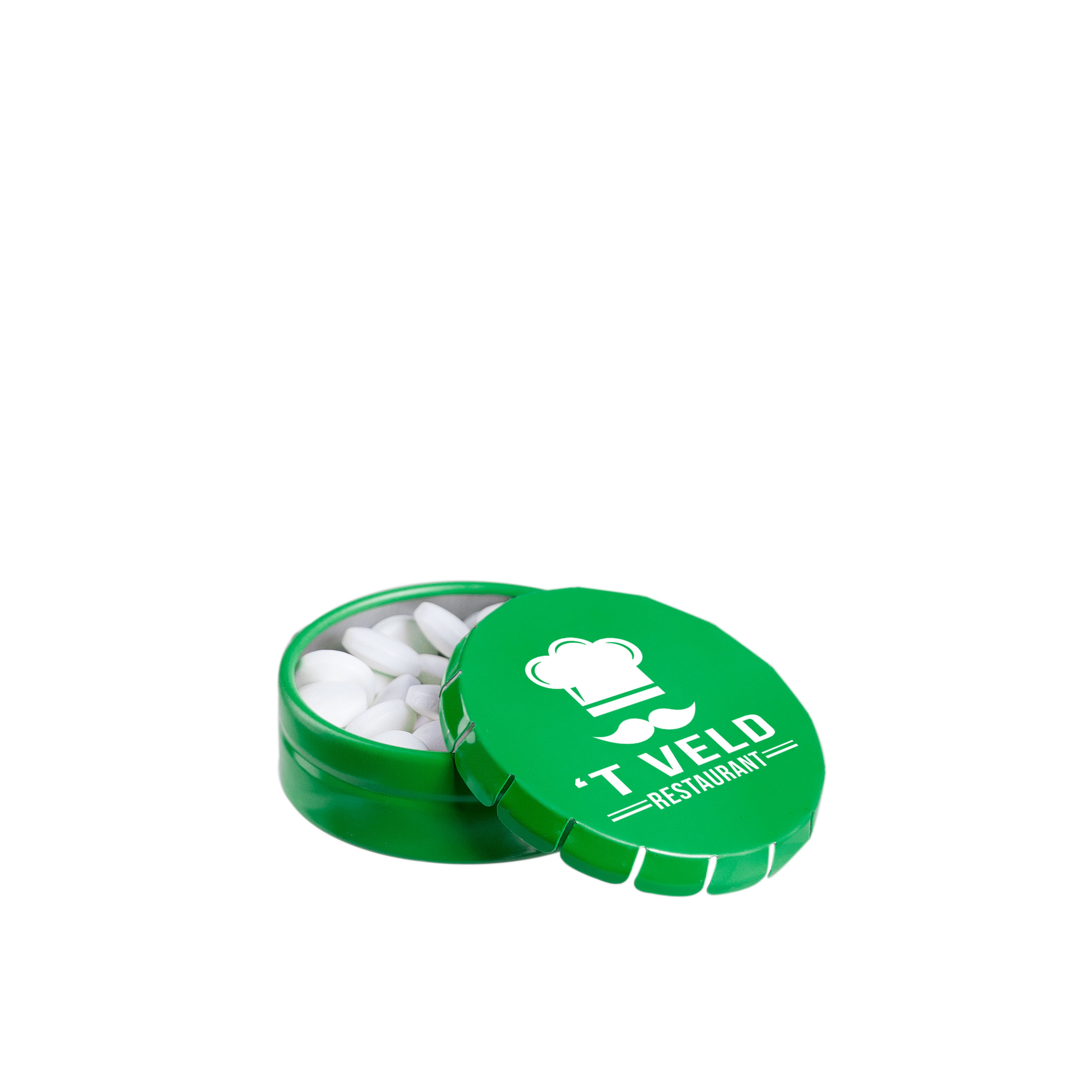 Super Mini Klick-Klack Dose gefüllt mit Pfefferminz, The Peppermint Company