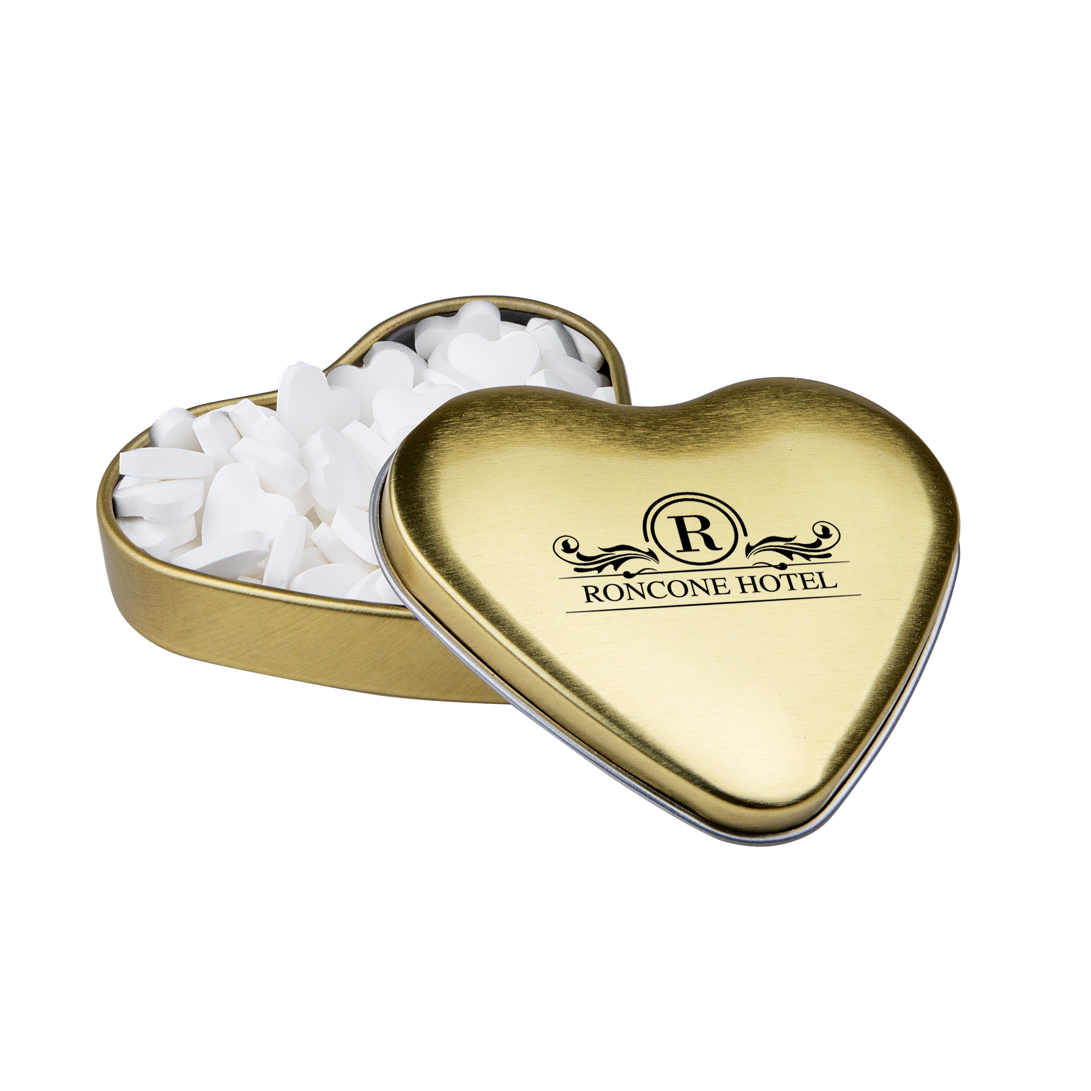 Herzförmige Dose Pfefferminzherzen, The Peppermint Company