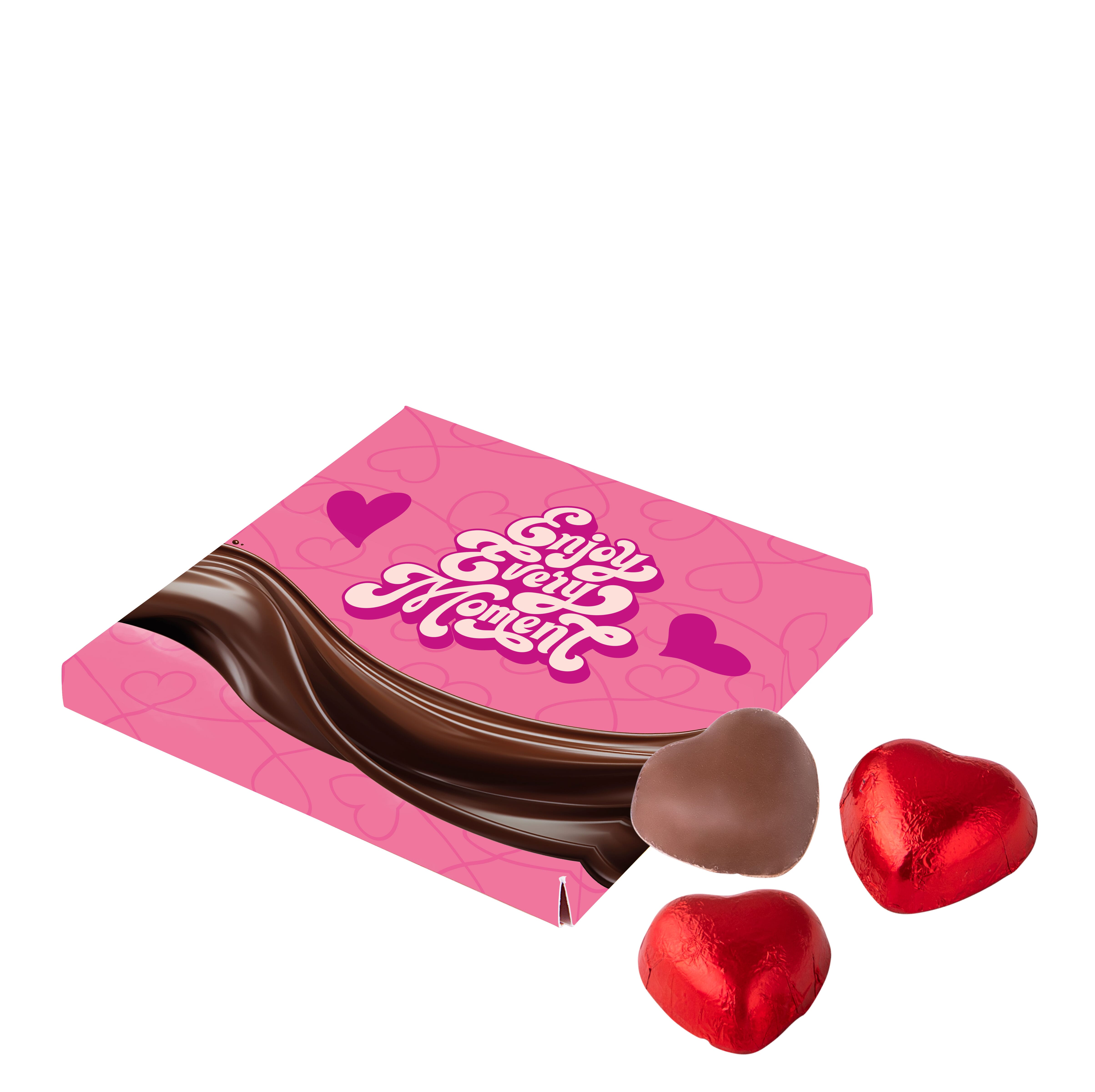Flache Schachtel mit Schokolade, The Peppermint Company