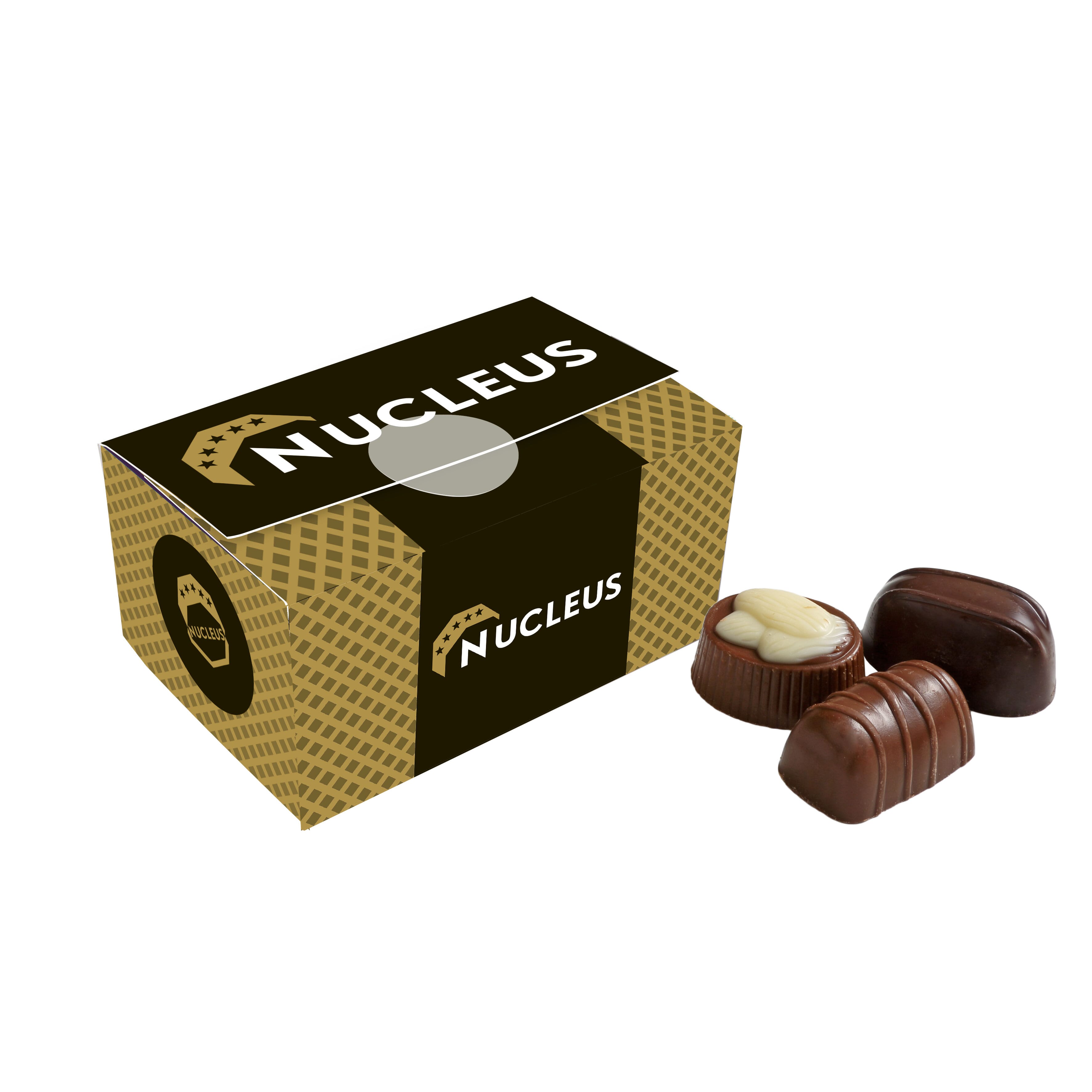 Box mit Belgische Schokolade Pralinen, The Peppermint Company