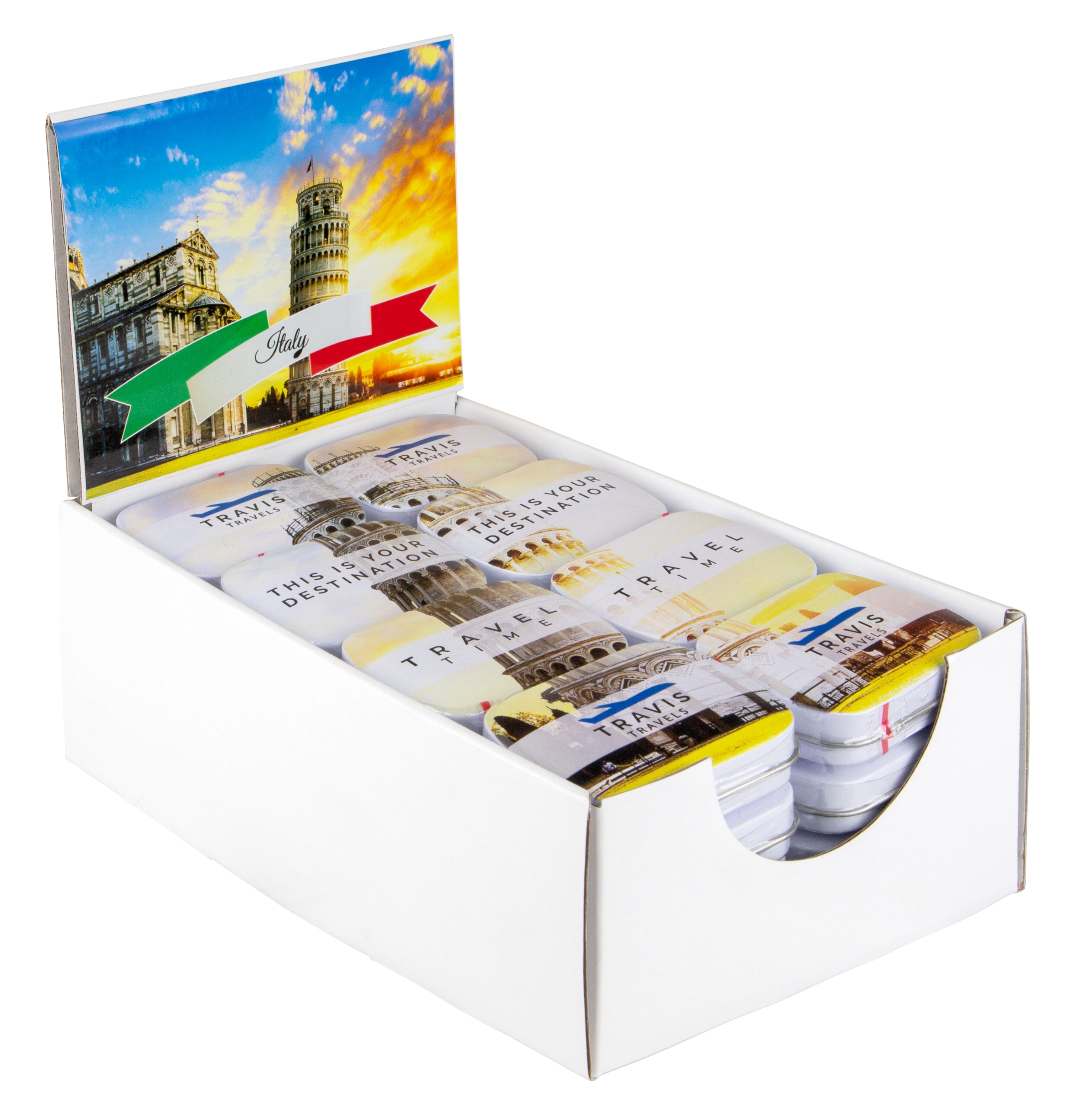 Displaybox mit mini Klappdeckeldose, The Peppermint Company