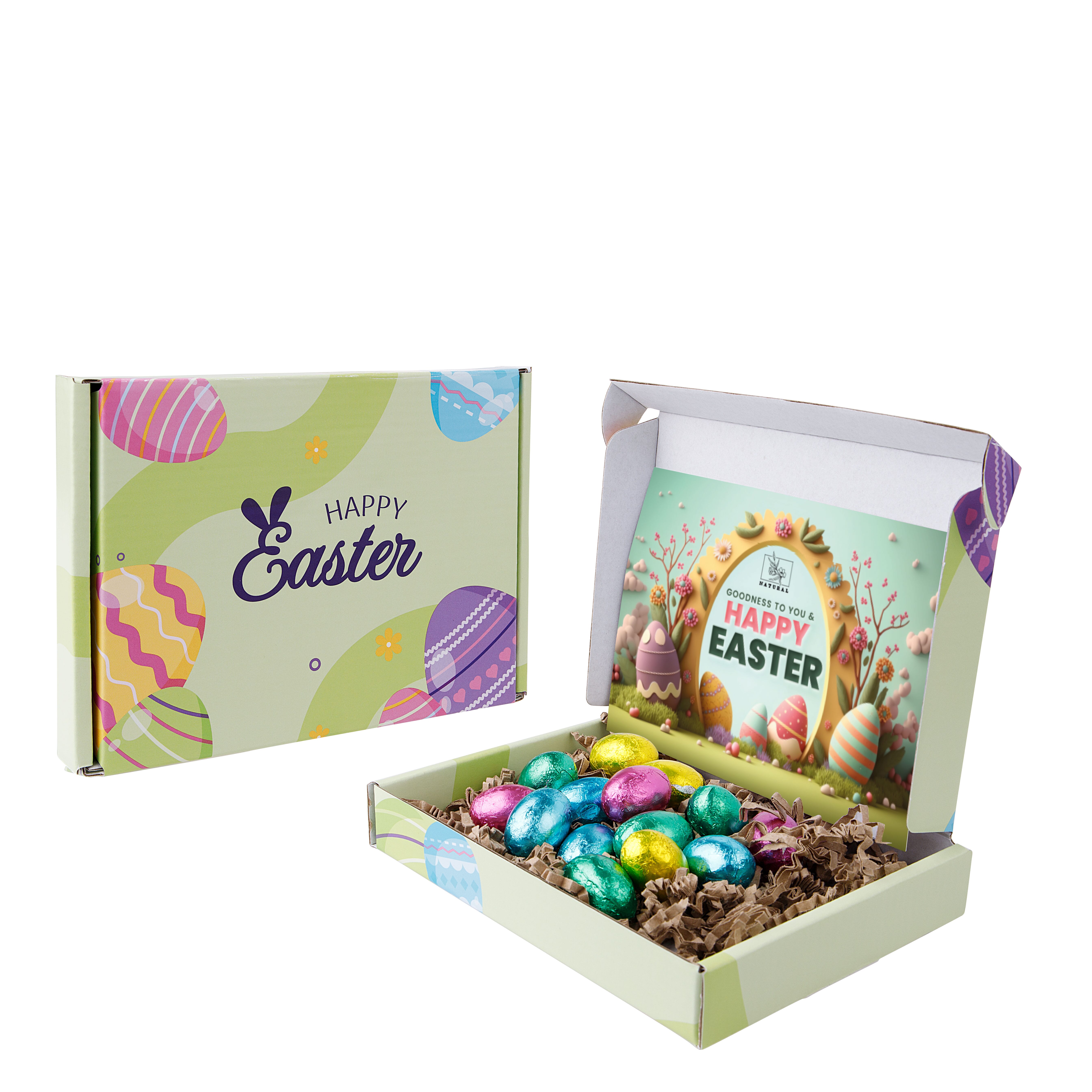 Oster-Briefkastgeschenkbox mit Ostereiern, The Peppermint Company