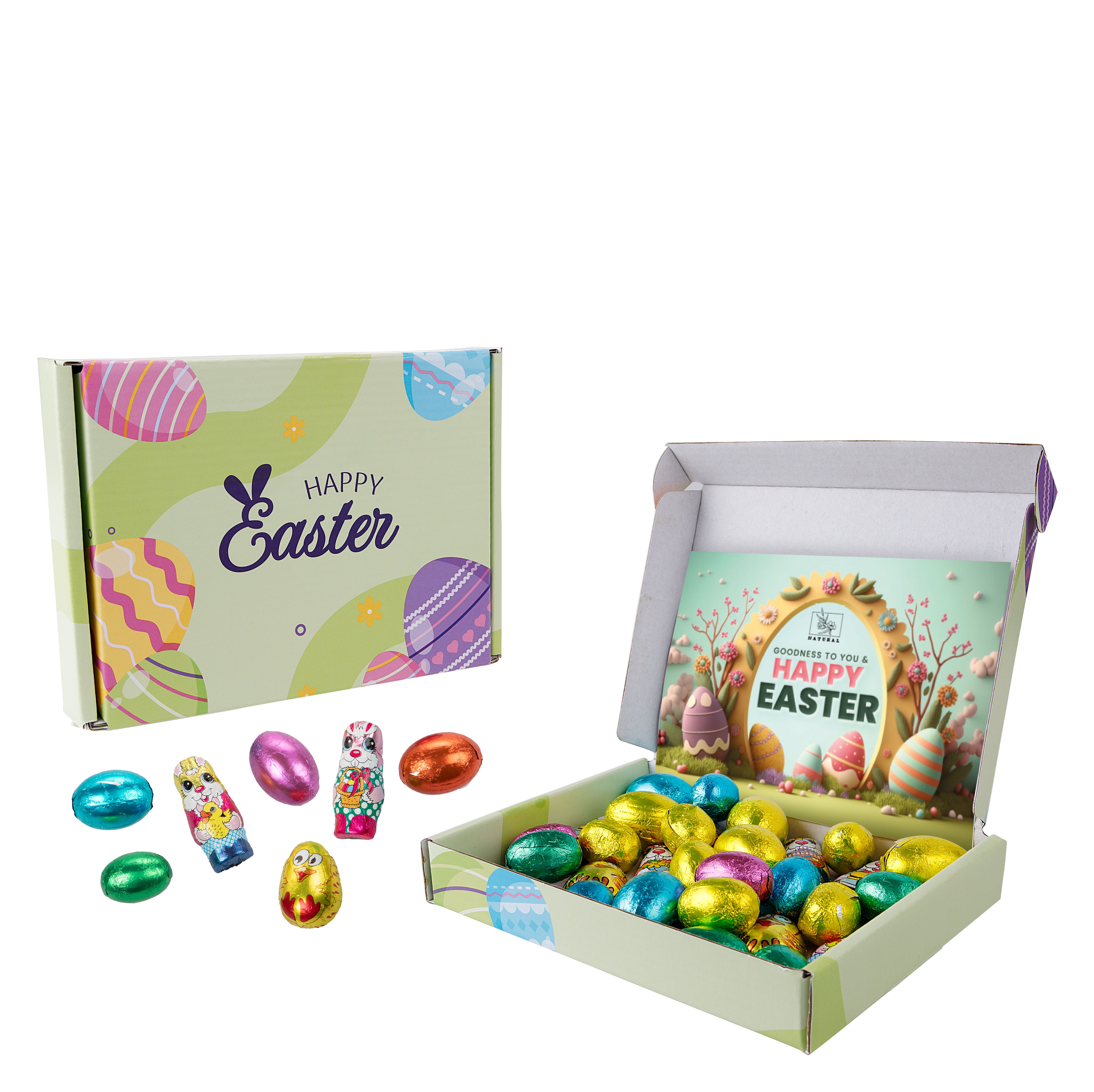 Oster-Briefkastgeschenkbox mit Robin mix, The Peppermint Company