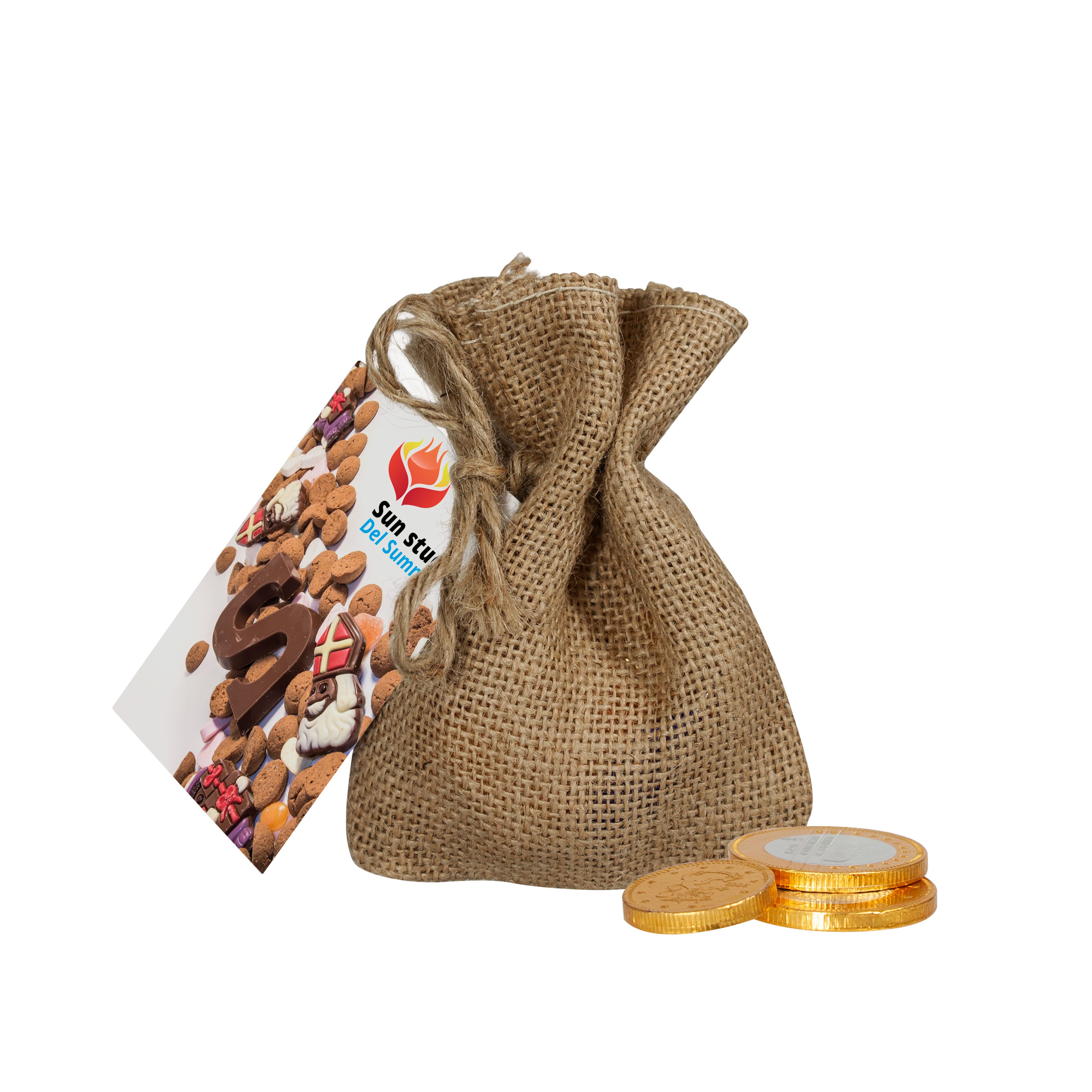 Jute Sack Schokolade-Münzen, The Peppermint Company