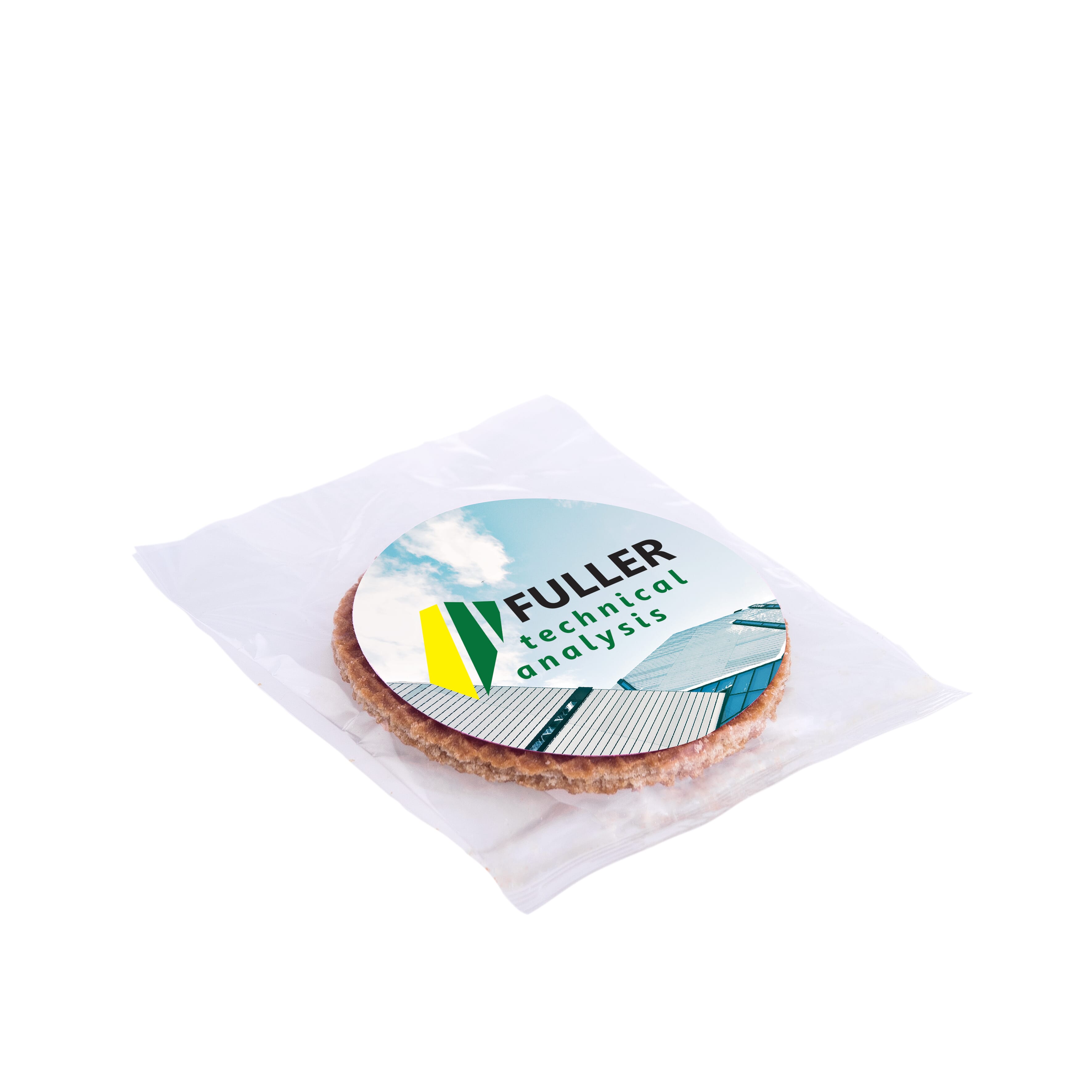 Niederländische Butterstroopwaffel mit Aufkleber, The Peppermint Company