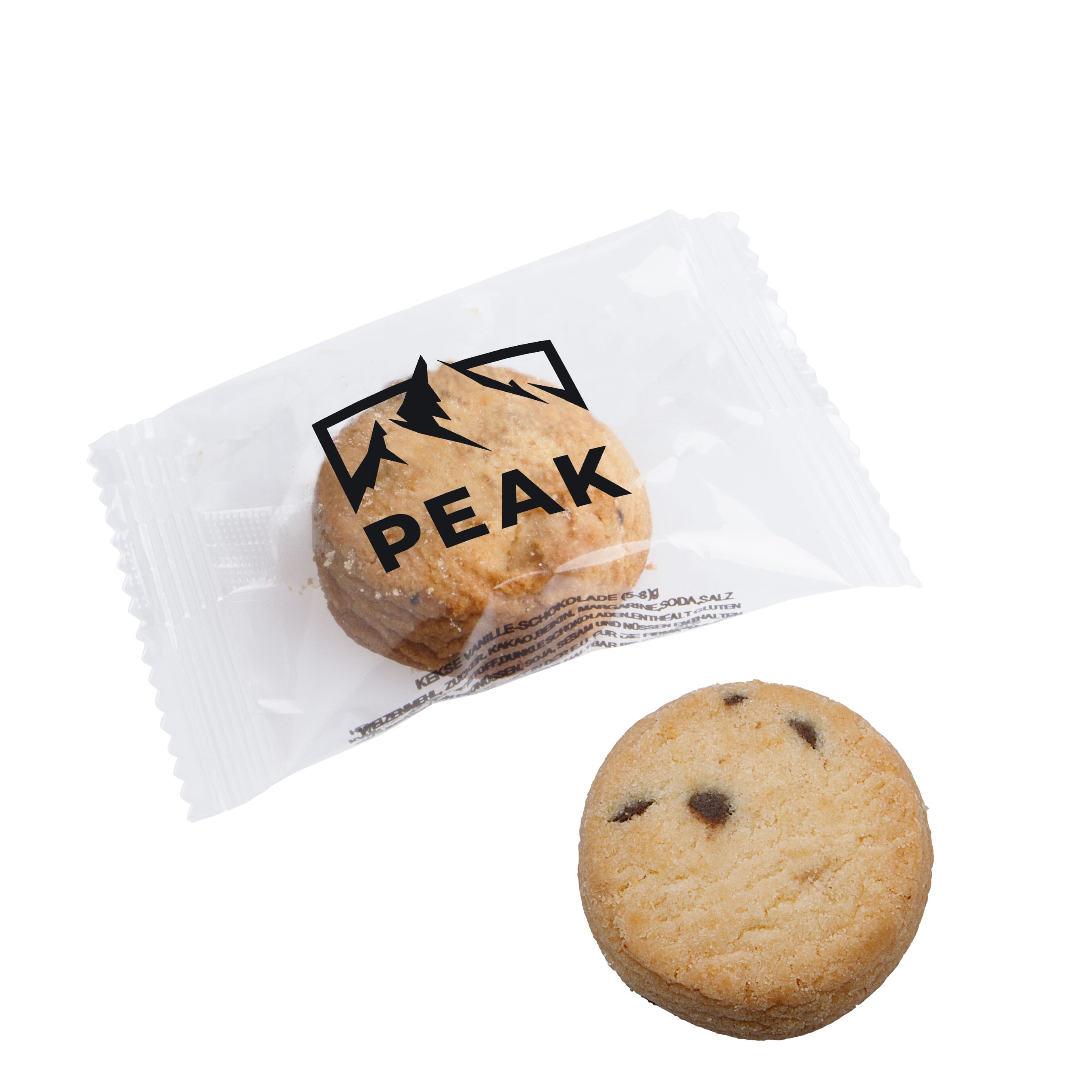 Einzeln verpackter Keks in bedruckter Folie, The Peppermint Company