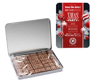 Dose mit Logo Schokoladentafel, The Peppermint Company