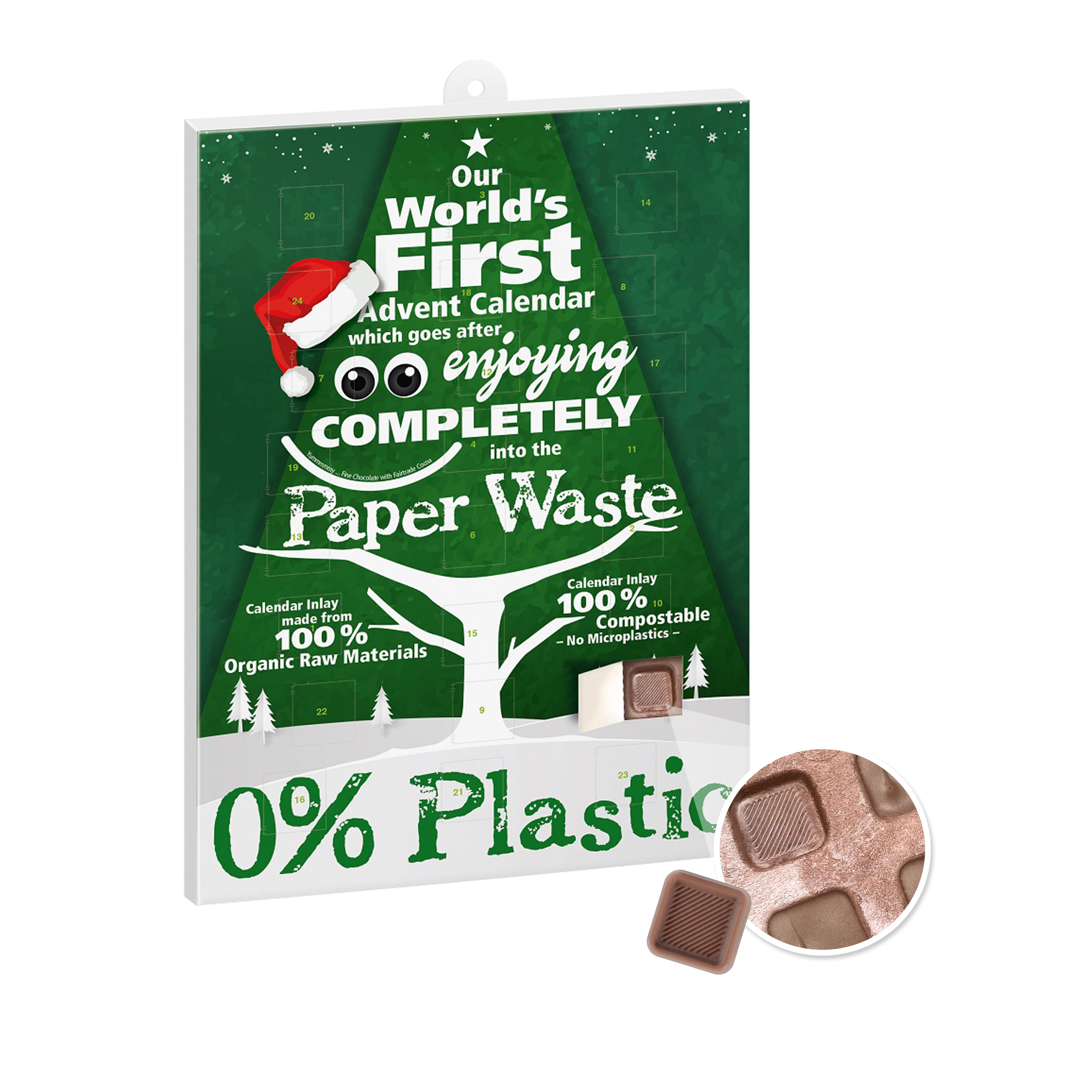 Reinpapier A4 Adventskalender, The Peppermint Company