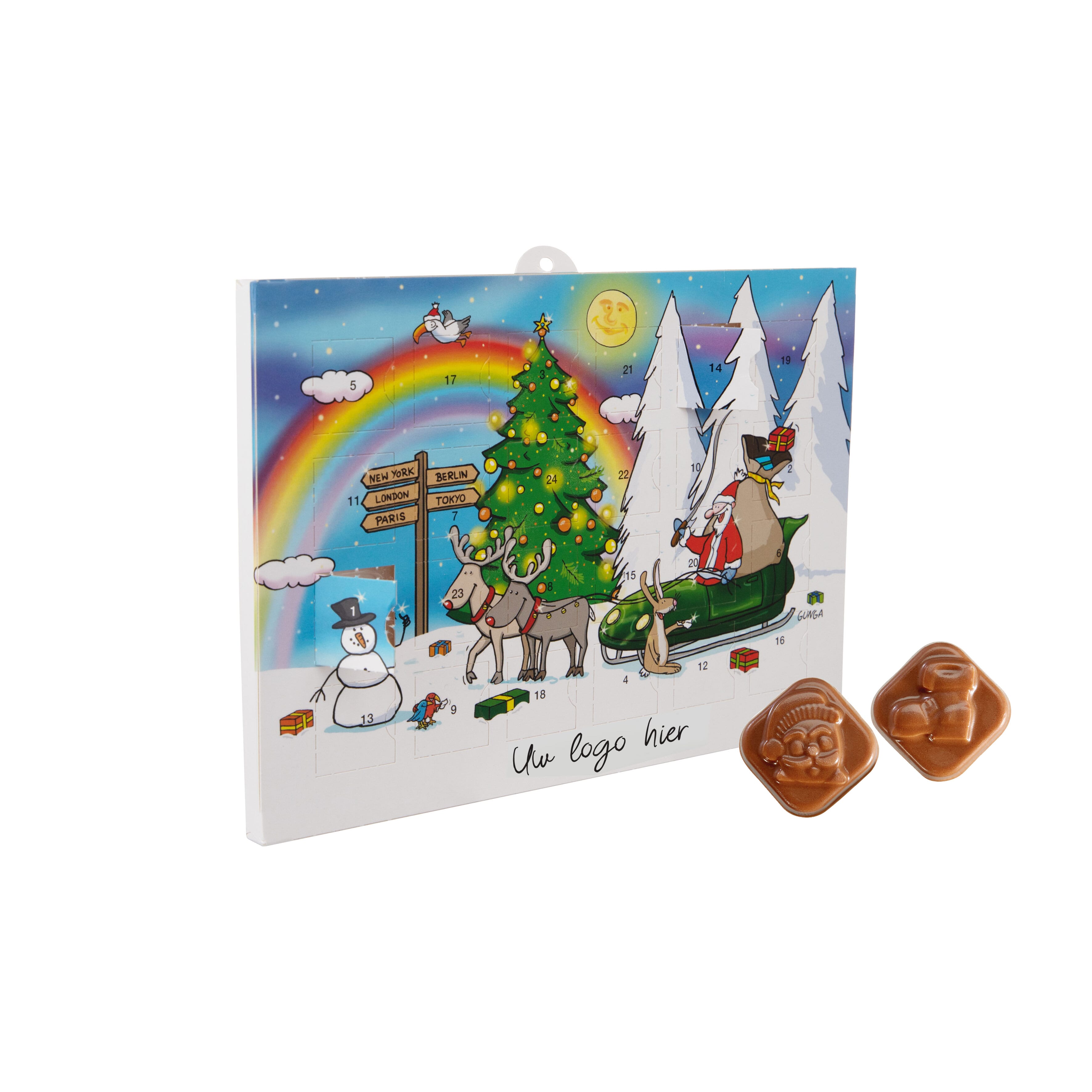 Adventskalender A5 mit standardmotiv, The Peppermint Company