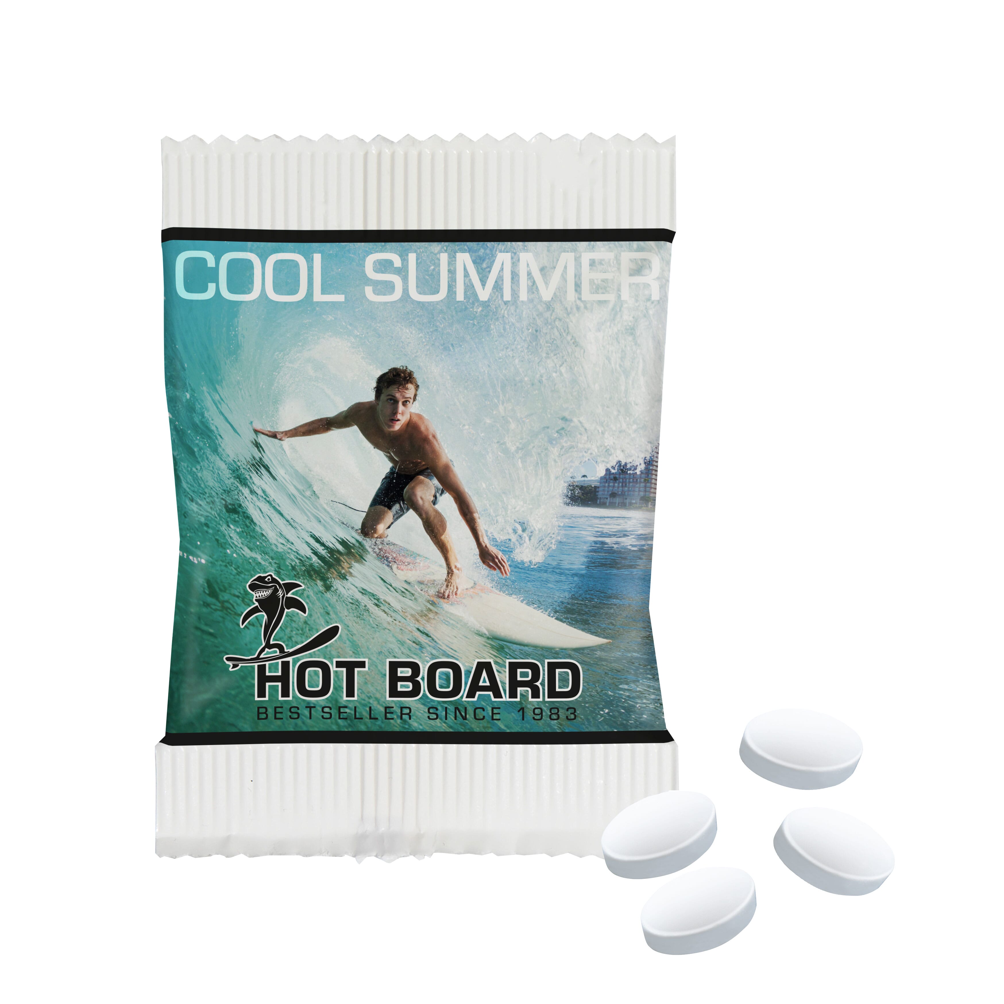 Papiertütchen mit Cool-Ice-Tabletten, The Peppermint Company
